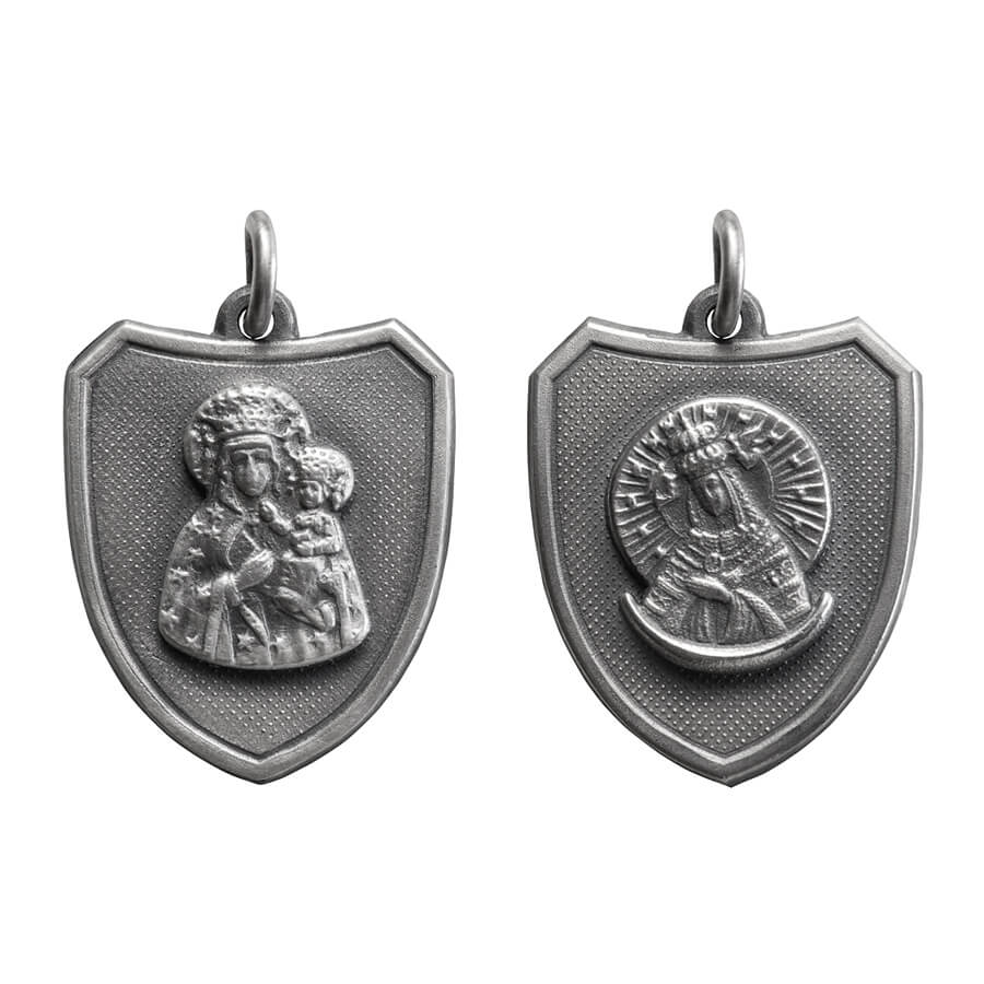 Medaliki z Matką Boską Częstochowską i Ostrobramską